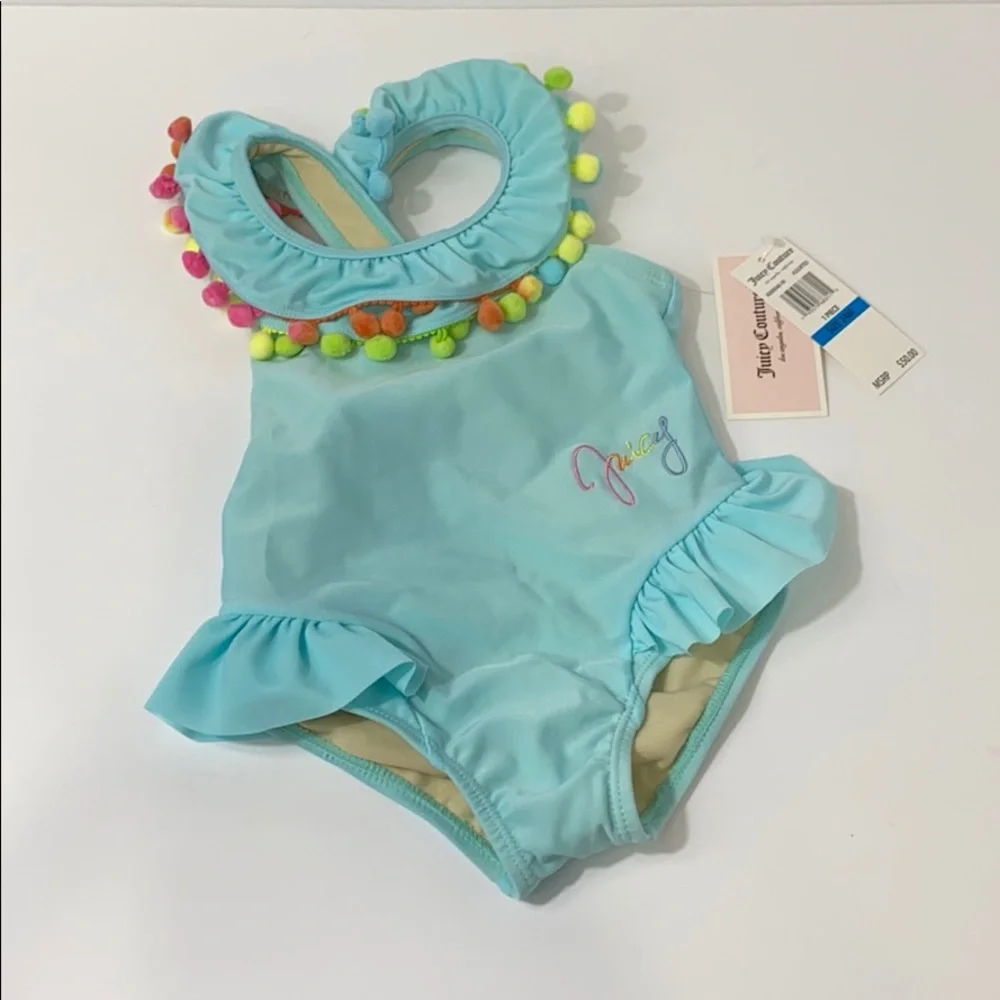 Juicy couture Pom Pom detail swim suits 24m